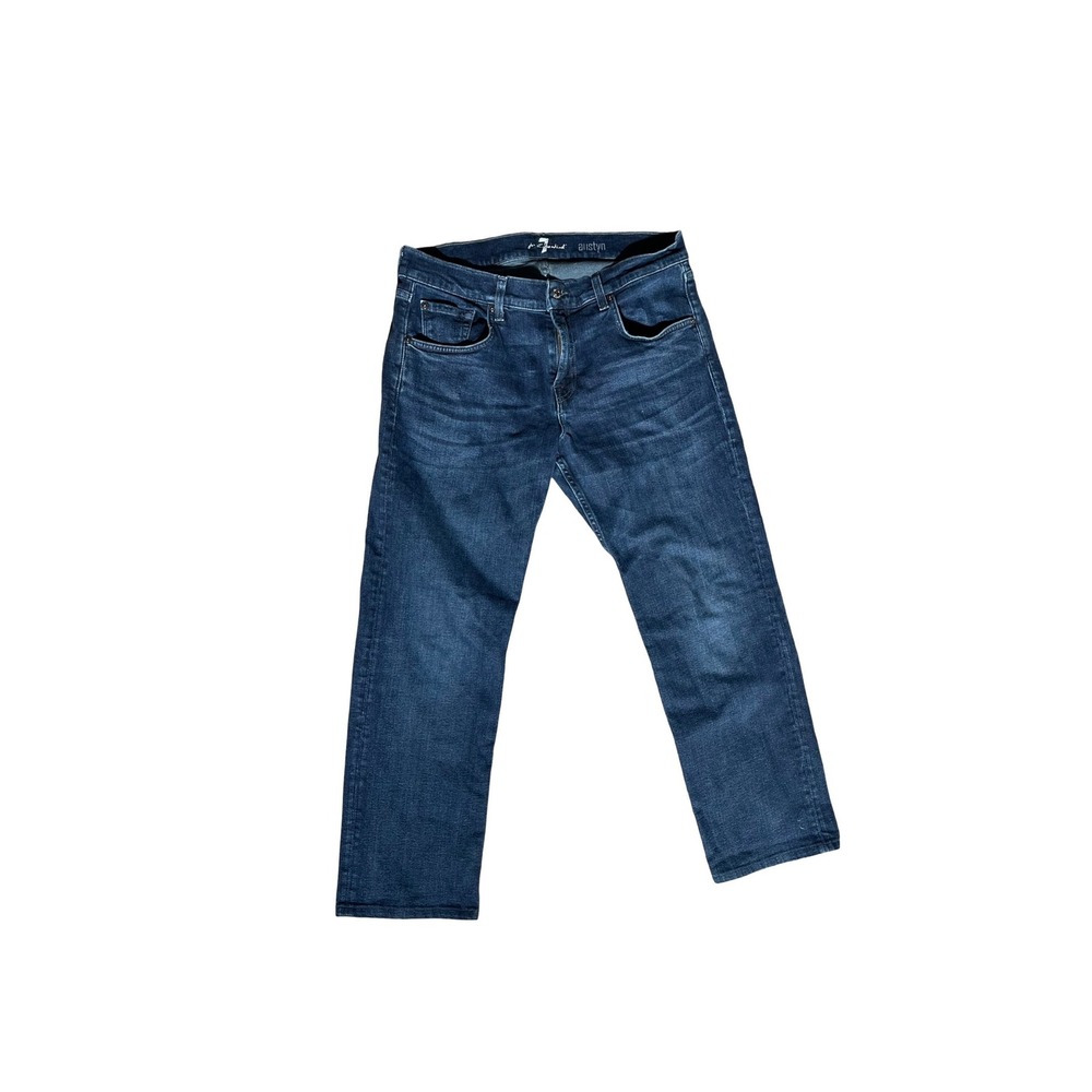 7 For All Mankind Austyn Relaxed Straight Leg Jeans Women’s 33 Dark Wash Denim
